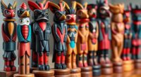native american totem miniatures