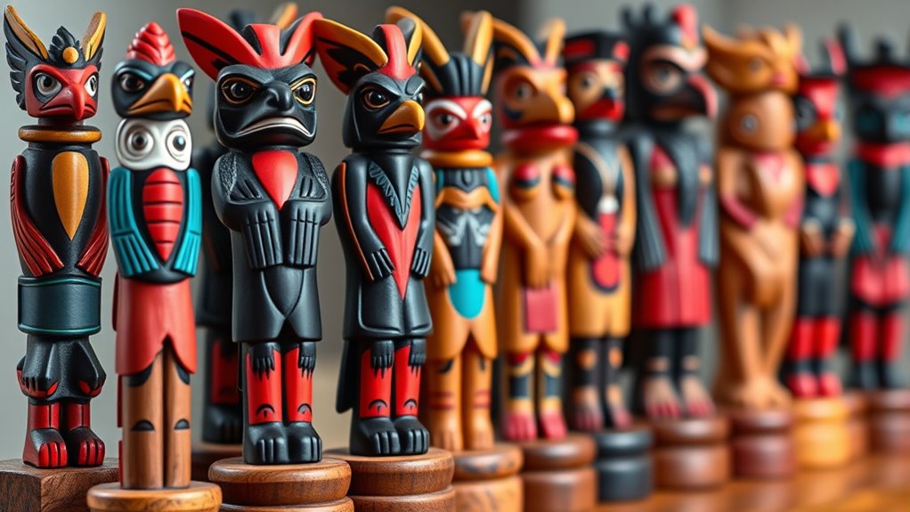 native american totem miniatures