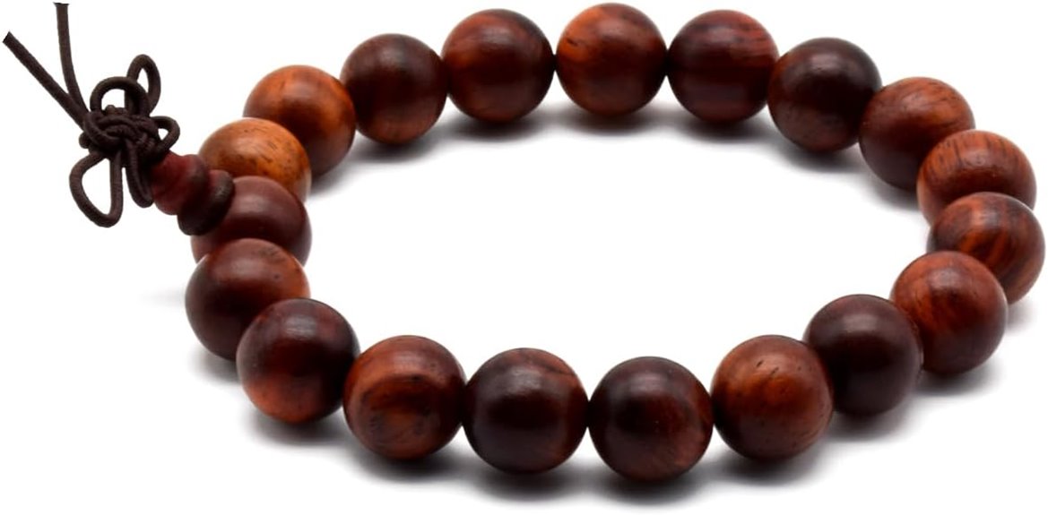 natural rosewood meditation mala