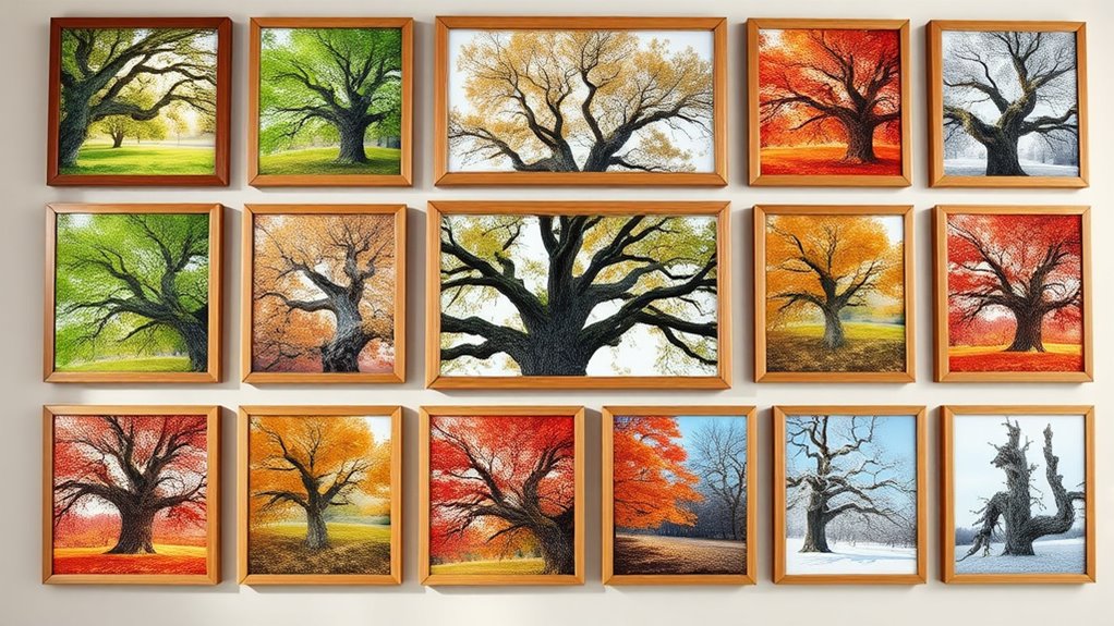 nature inspired oak tree artwork