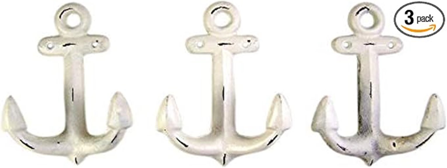 nautical anchor wall hooks