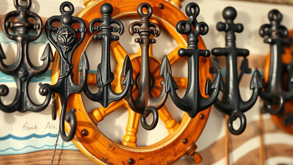 nautical cast iron hooks