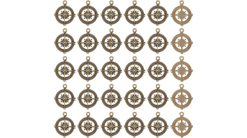 nautical compass jewelry charms