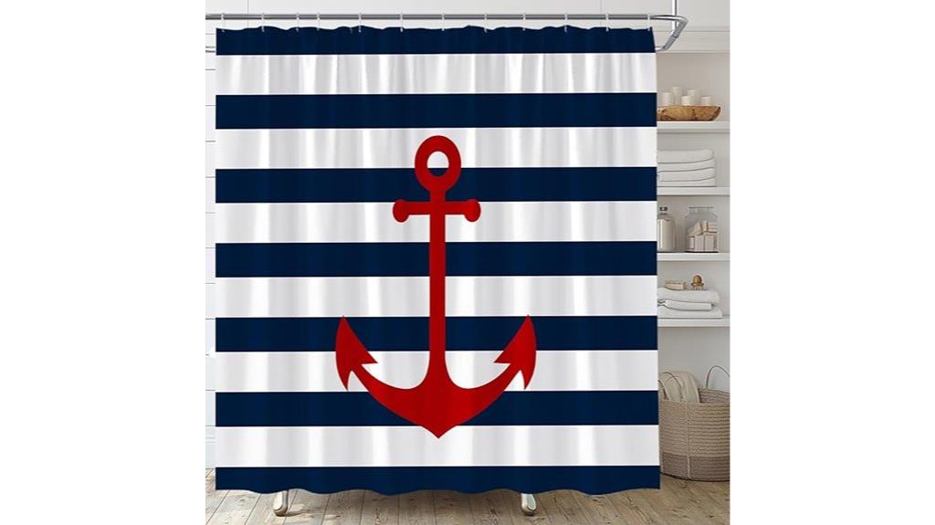 nautical navy blue stripes