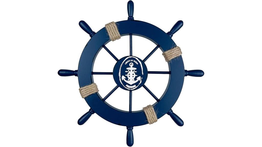 nautical ship steering wheel