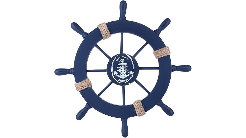 nautical ship wheel decor