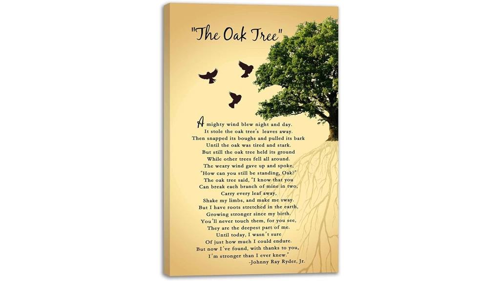 oak tree inspirational wall art