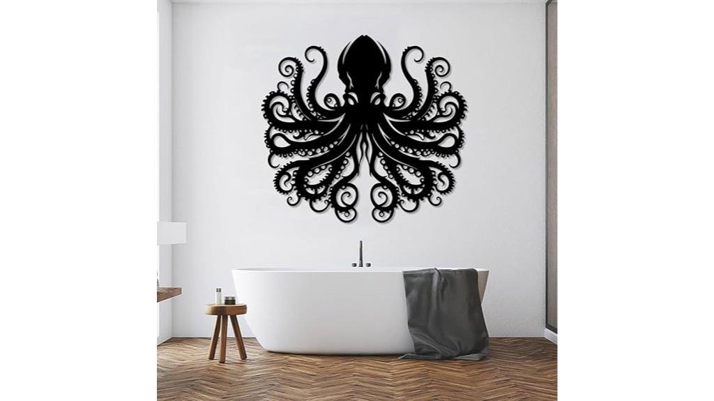 octopus kraken metal art