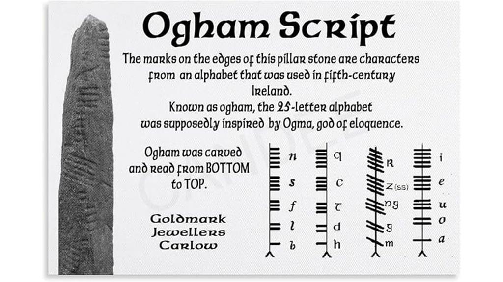 ogham alphabet wall art
