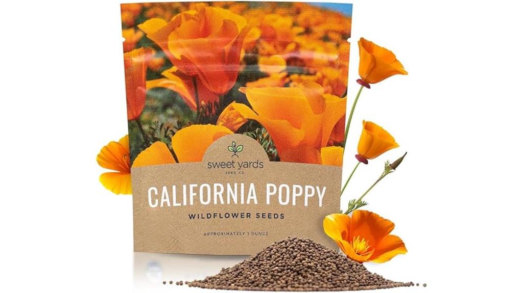 orange poppy seed packet