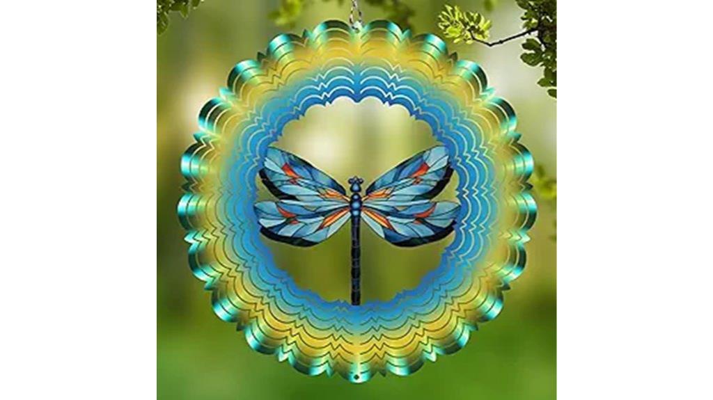 outdoor 12 inch dragonfly spinner