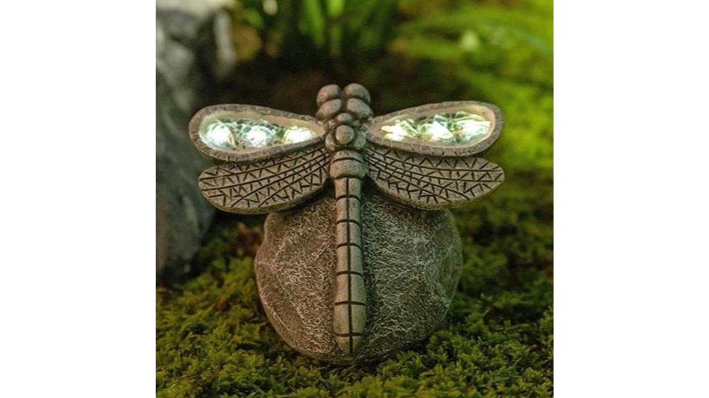 outdoor garden dragonfly statue
