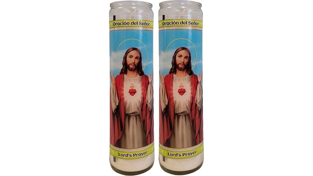 pair of catholic candles