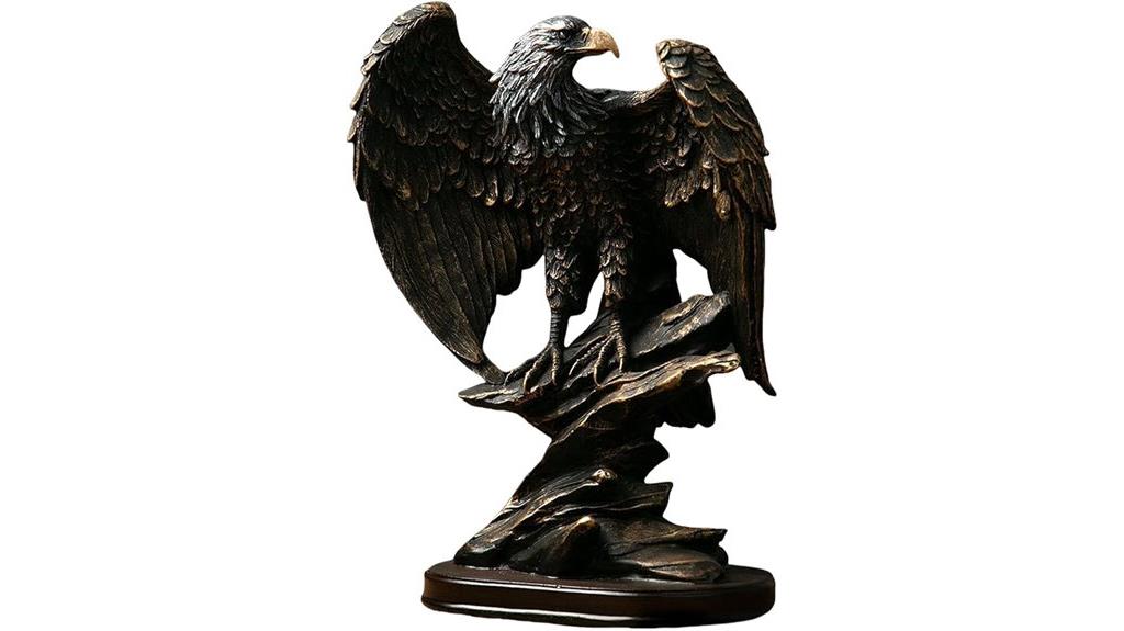 patriotic bronze eagle figurine