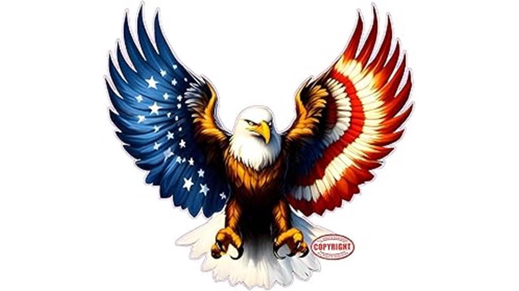patriotic eagle wall decal