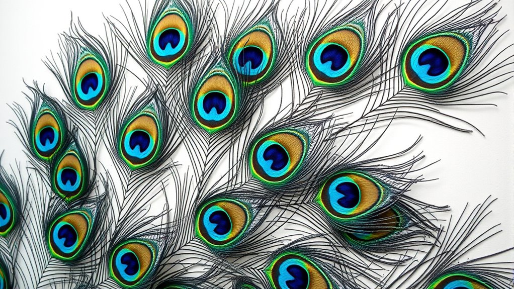 peacock feather wall decals