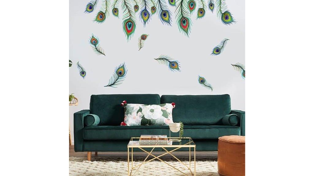 peacock feather wall decor