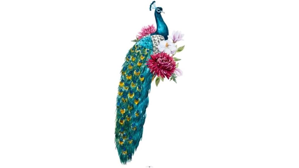 peacock wall sticker decor