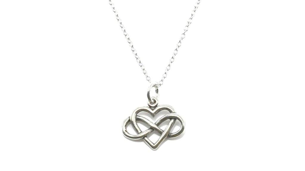 petite silver heart necklace