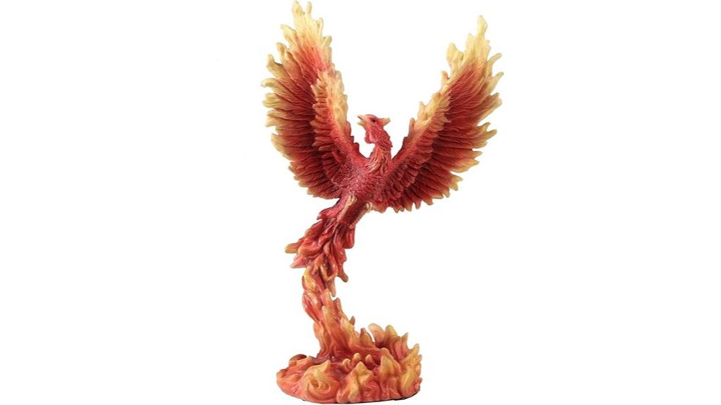 phoenix rising resin sculpture