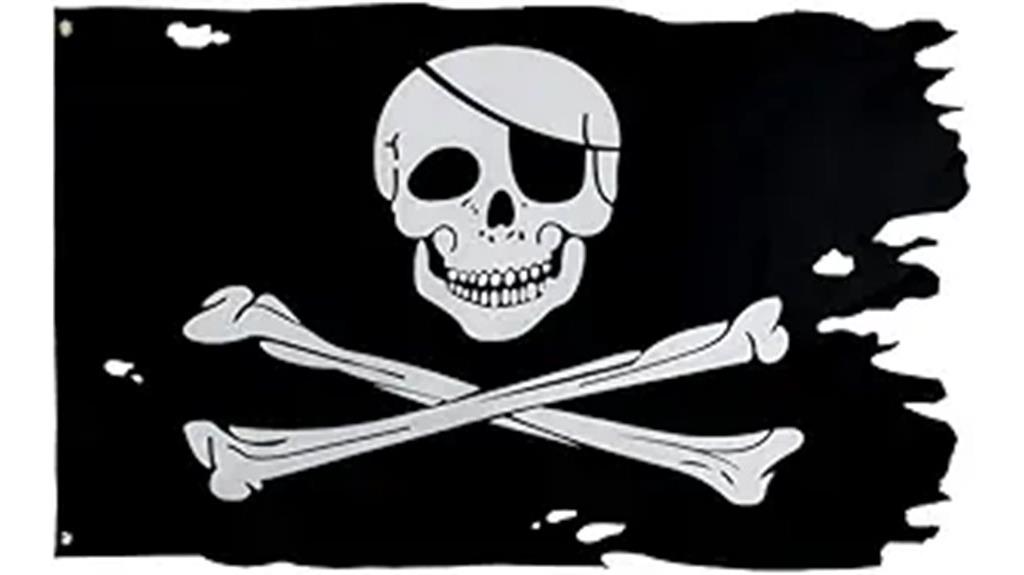 pirate skull banner flag