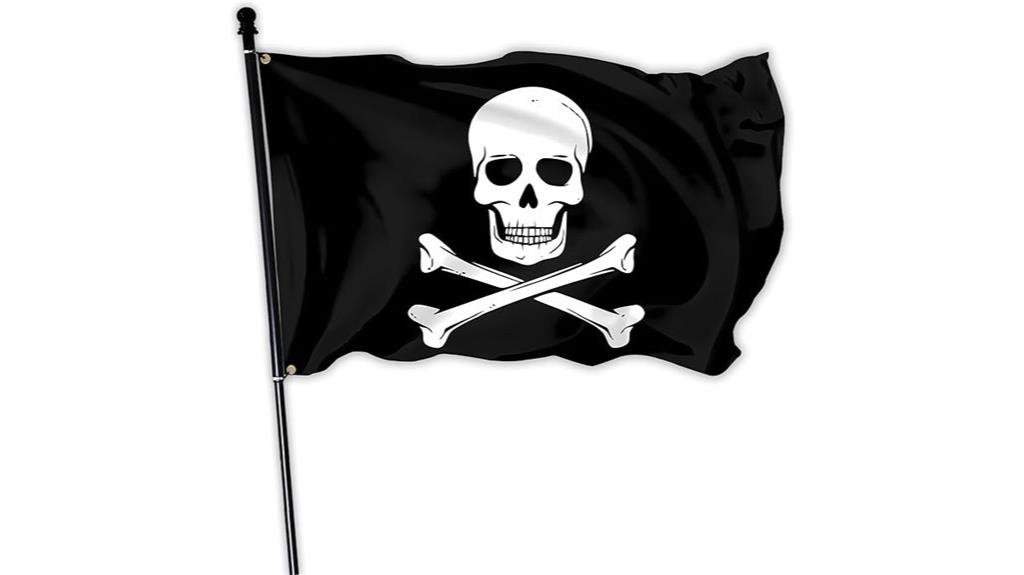 pirate skull flag banner