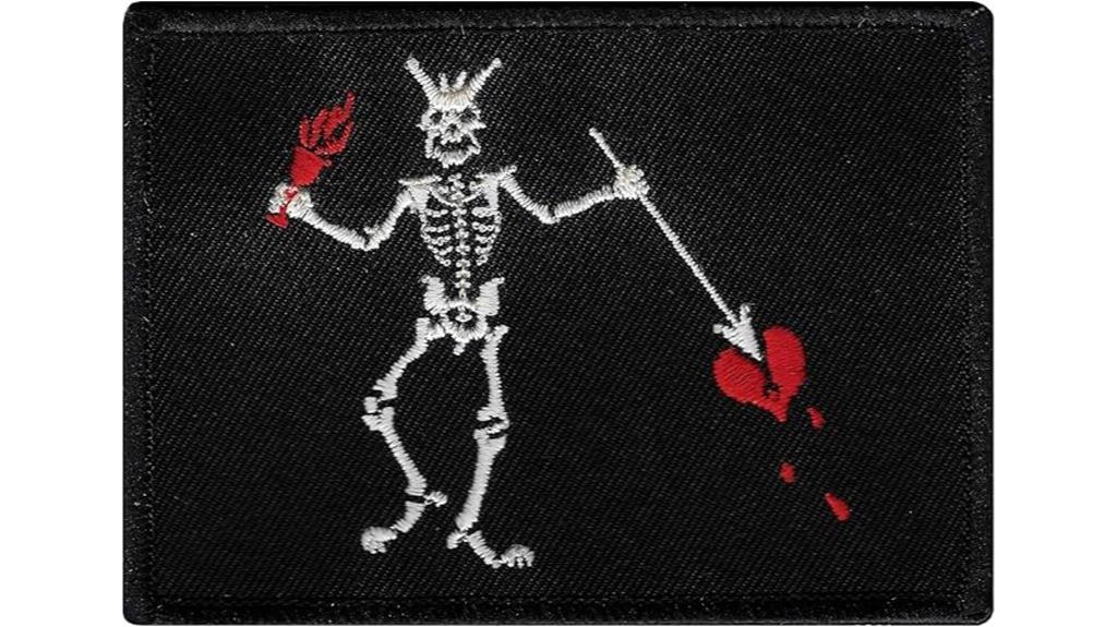 pirate skull iron on patch
