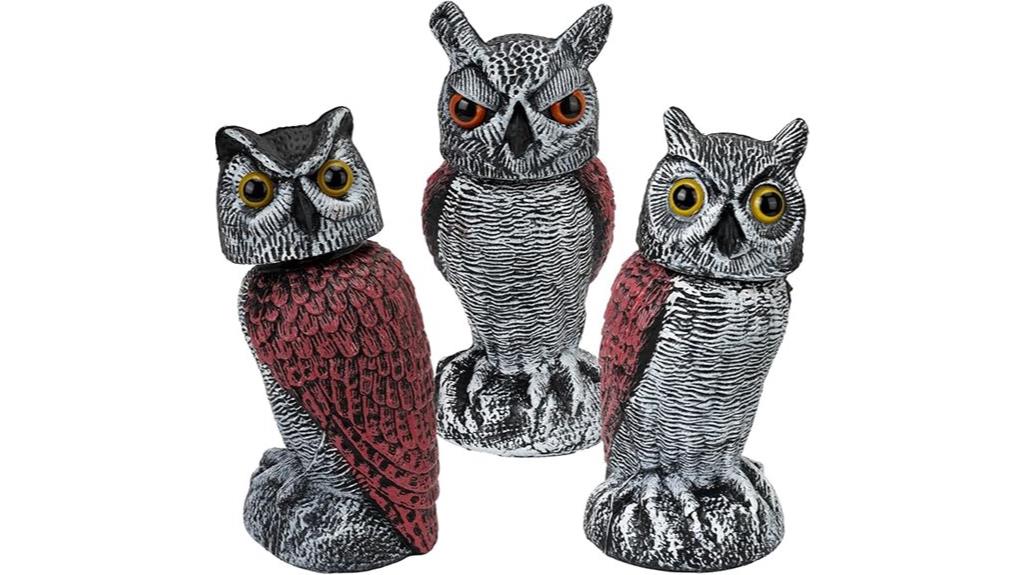 plastic owl bird decoy