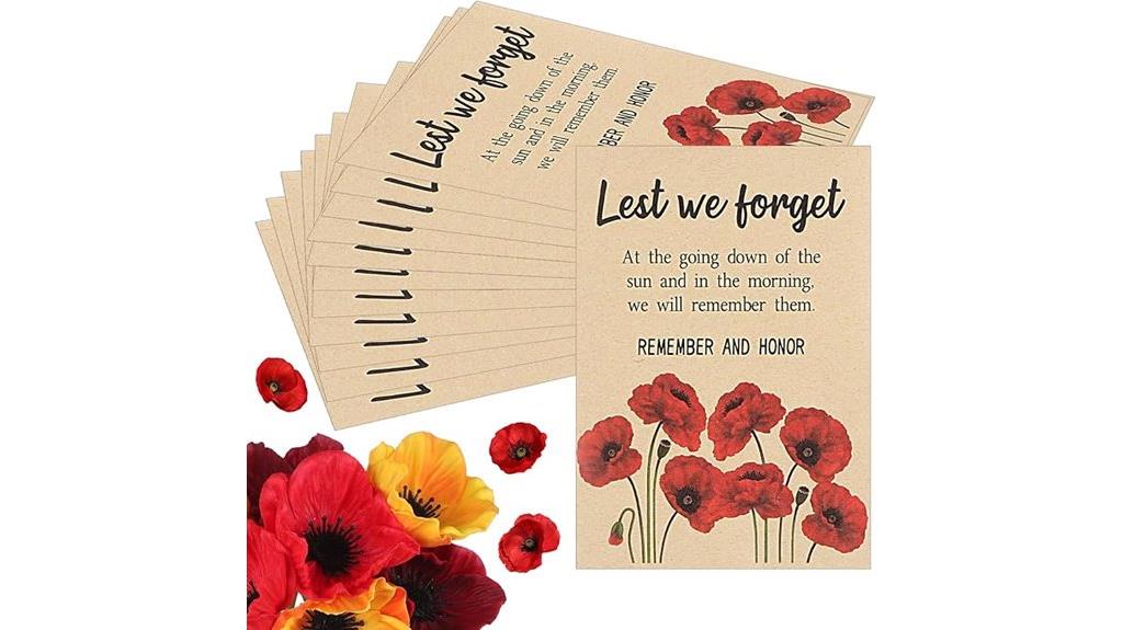 poppy memorial day envelopes