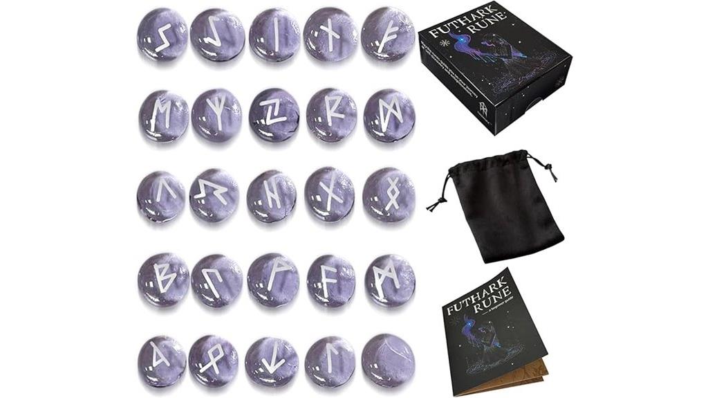 purple rune stones set
