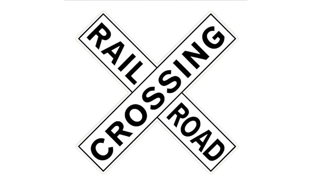 railroad crossing wall decals