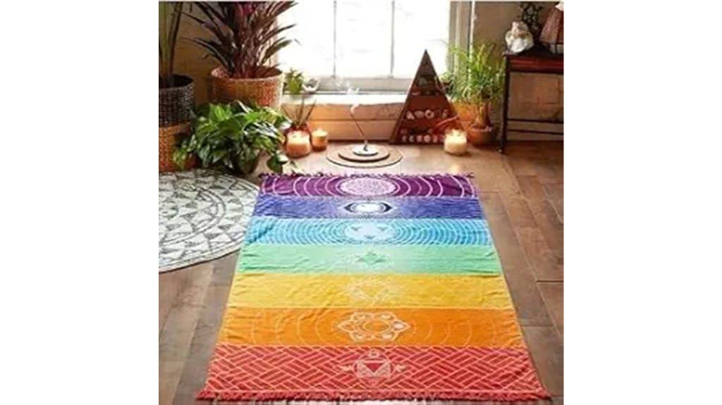 rainbow chakra yoga accessories