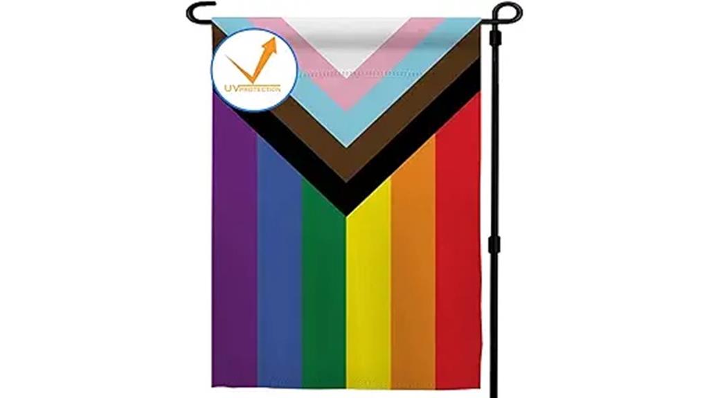 rainbow garden flag outdoor