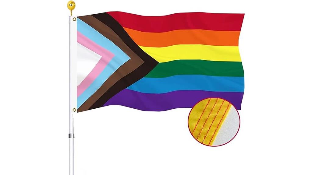 rainbow pride flag outdoor