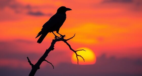raven silhouette wall art