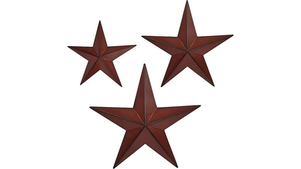 red barn star wall decor