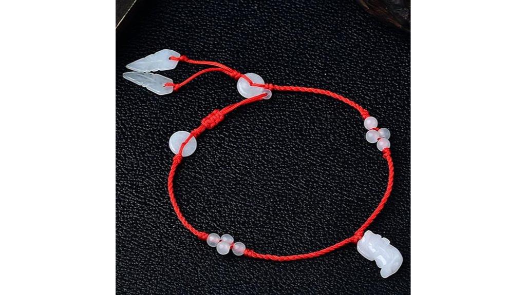 red jade anklet for women