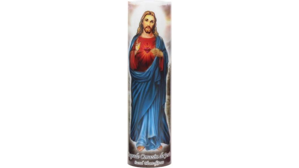 religious led candle decor