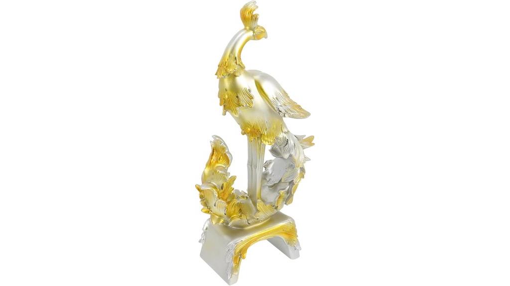resin phoenix garden decor