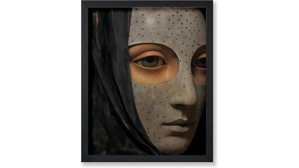 retro dotted mask print