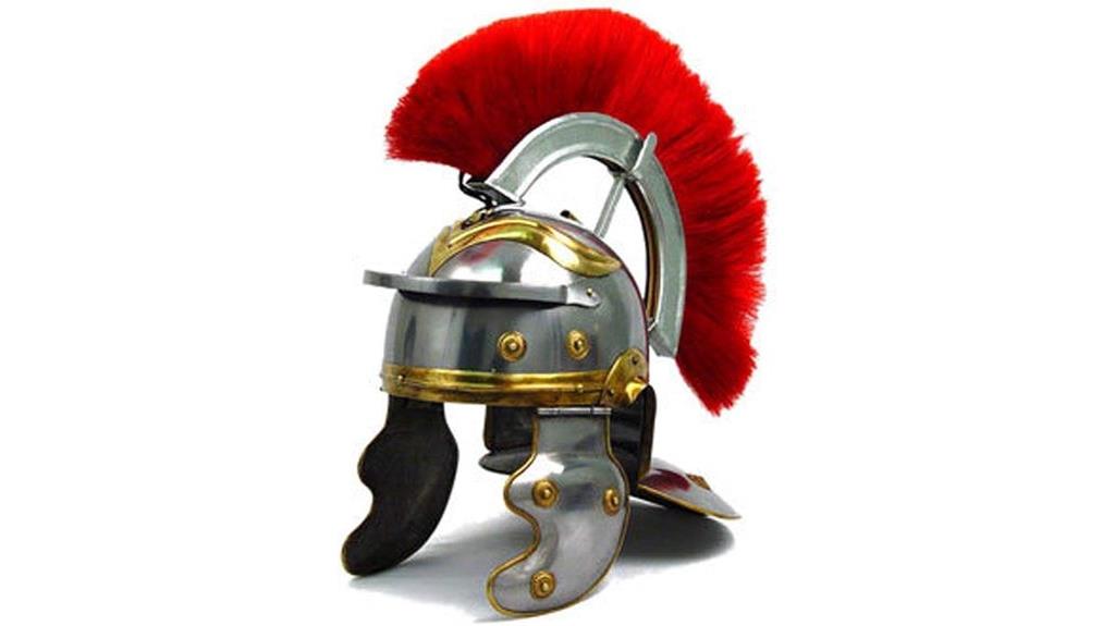 roman steel centurion helmet