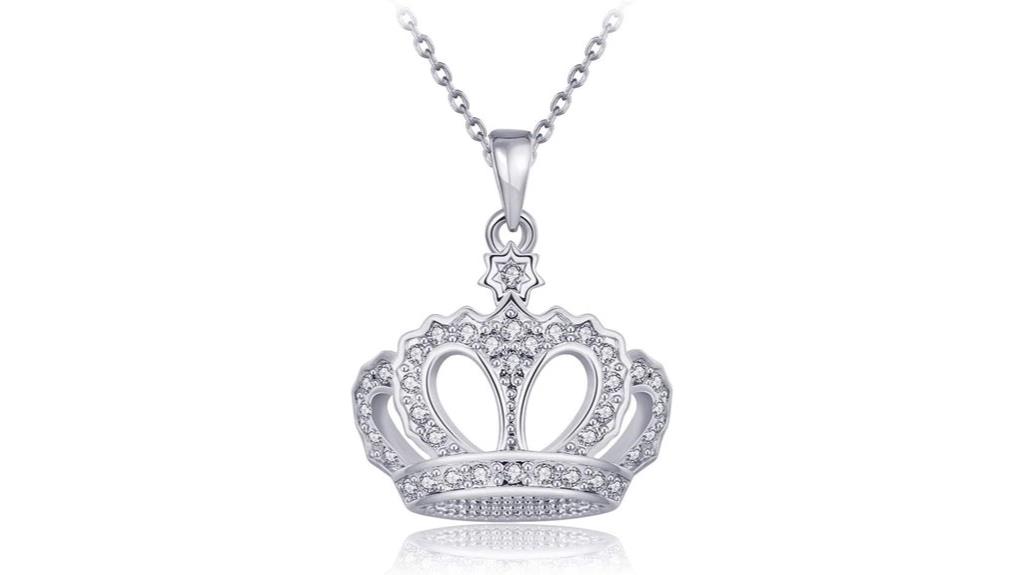 rose gold crown pendant