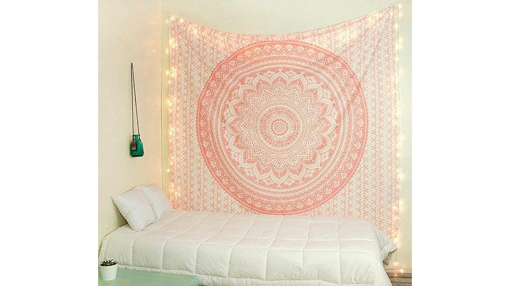 rose gold elephant tapestry