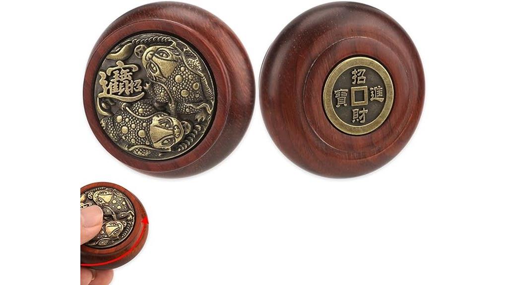 rosewood yin yang stress toy