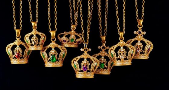 royal queen crown necklaces