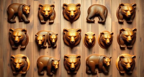 rustic bear wall art
