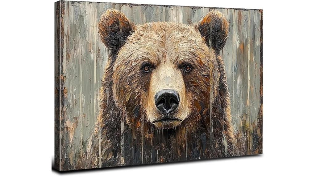 rustic bear wall decor