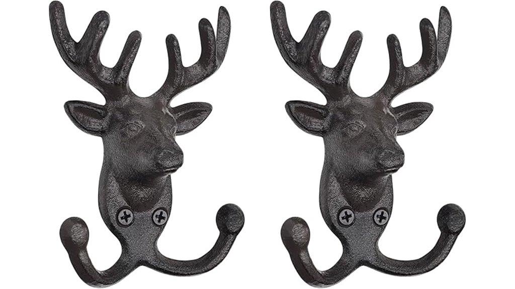 rustic cast iron hooks