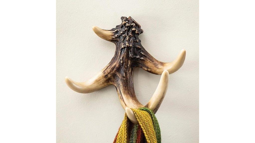 rustic deer antler hook