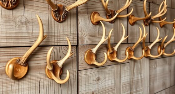 rustic deer antler hooks